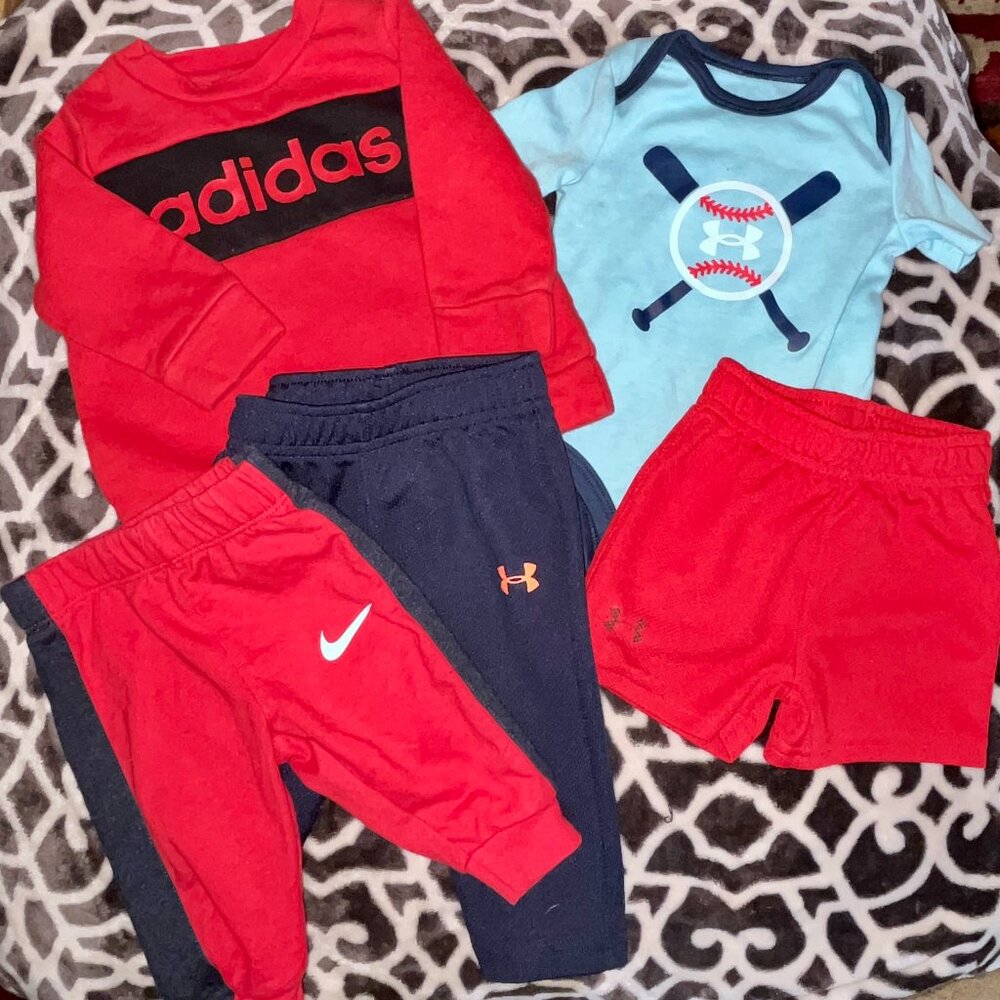 3/6/9  Month Athletic Name Brands Bundle